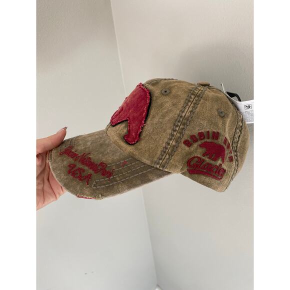 New Robin Ruth Glacier National Park Montana Baseball Hat, OS - Picture 1 of 3